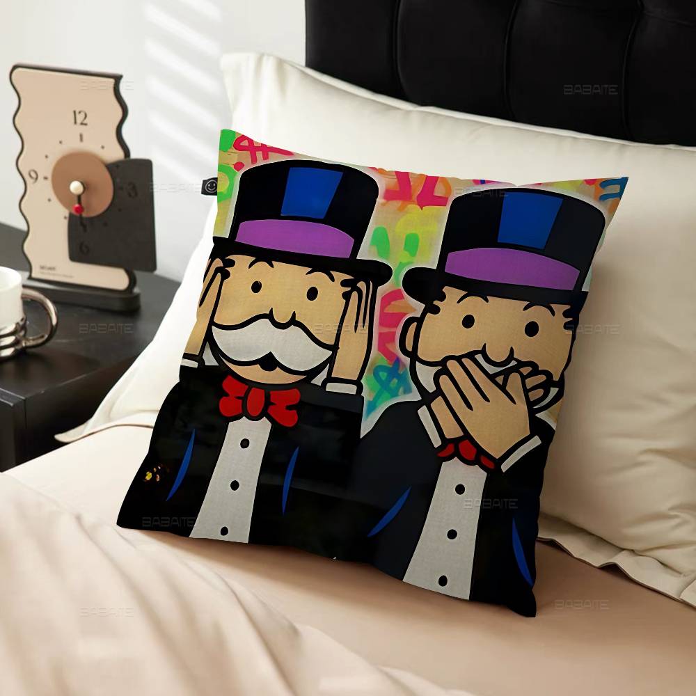 MMonopolyS MMillionaire Pillow Cover For Bedroom Room And Living Room Sofa Decorative Cushion Cover