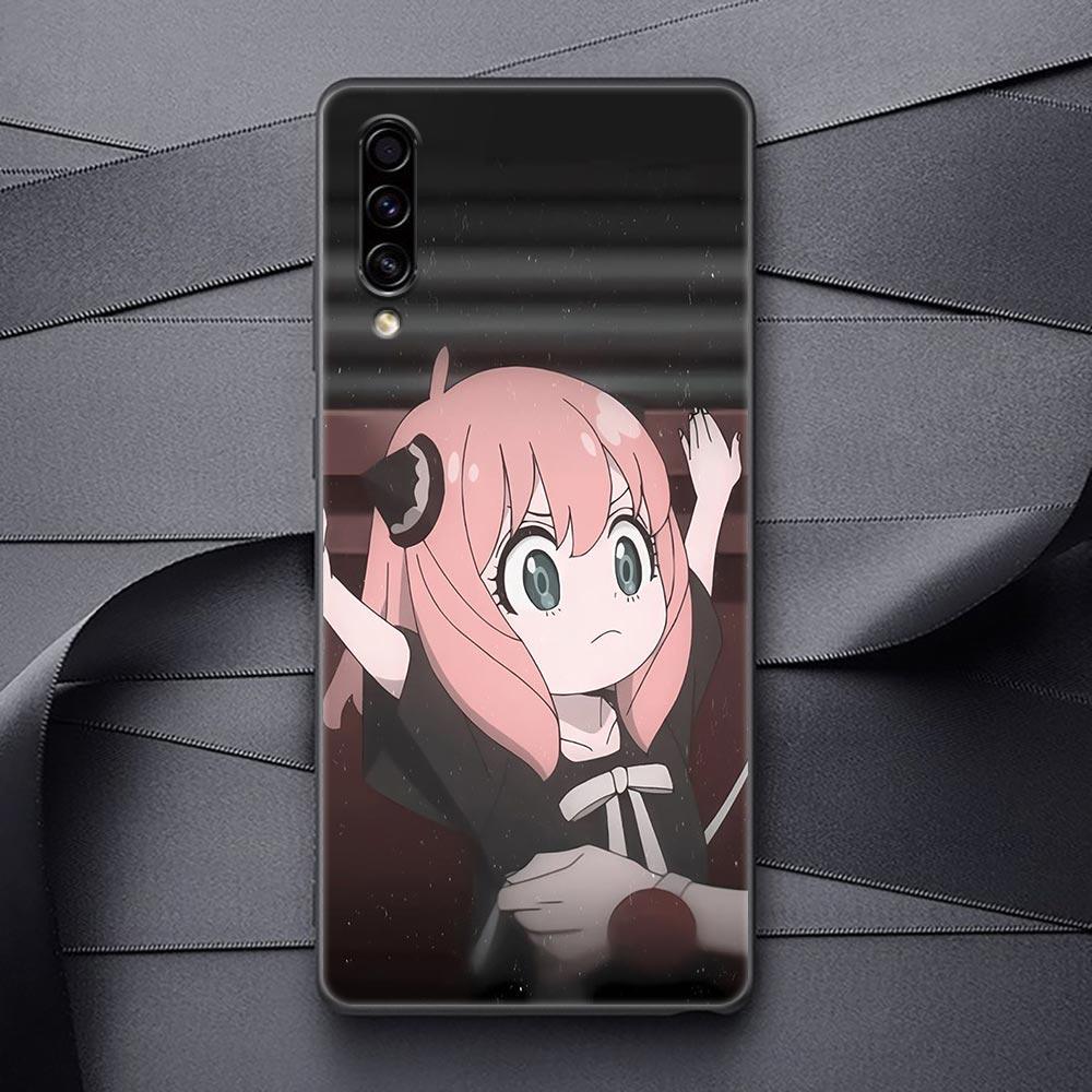 SPY X FAMILY Anime Black Soft Phone Case For Samsung Galaxy A90 A80 A70 A70S A60 A50 A40 A30 A30S A20S A20E A10 A10E Funda Coque