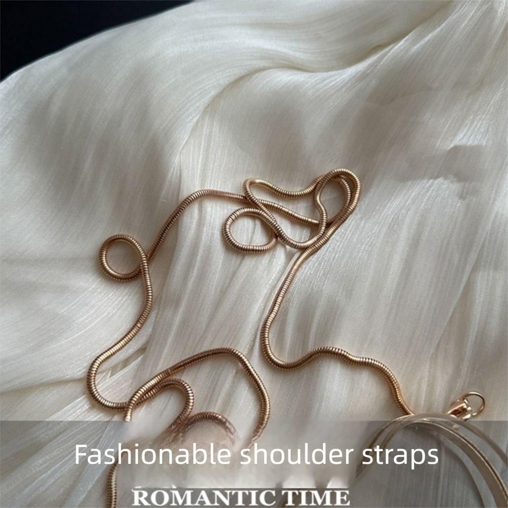 Gold Lock Buckle Transparent Shoulder Bag with Chain Strap Small Clutch Purse  Summer Season