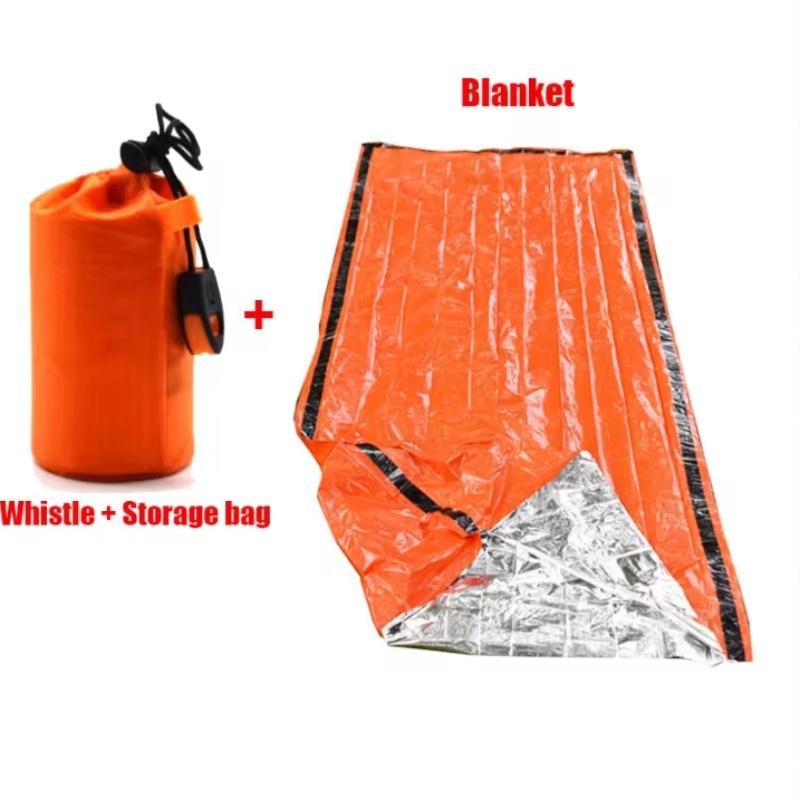 1-3Pcs Emergency Blanket Outdoor Survival First Aid Kit Windproof Insulation Lifesaving Pet Foil Thermal Military Rescue Blanket