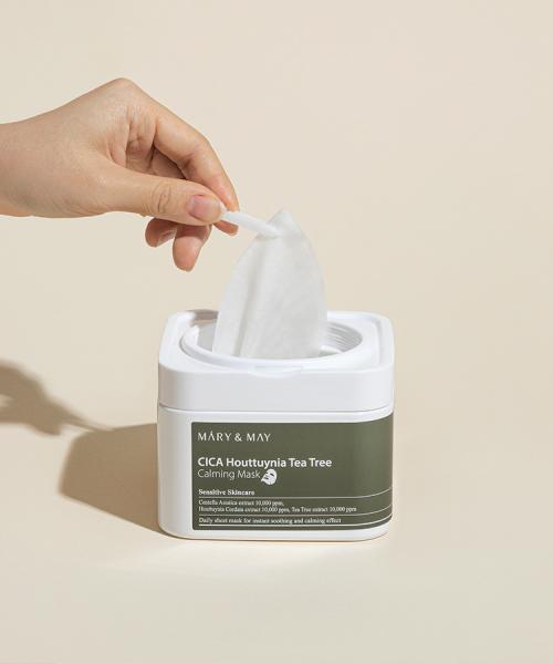 Mary&May Cica Houttuynia Tea Tree Calming Mask 30 Sheets/400g