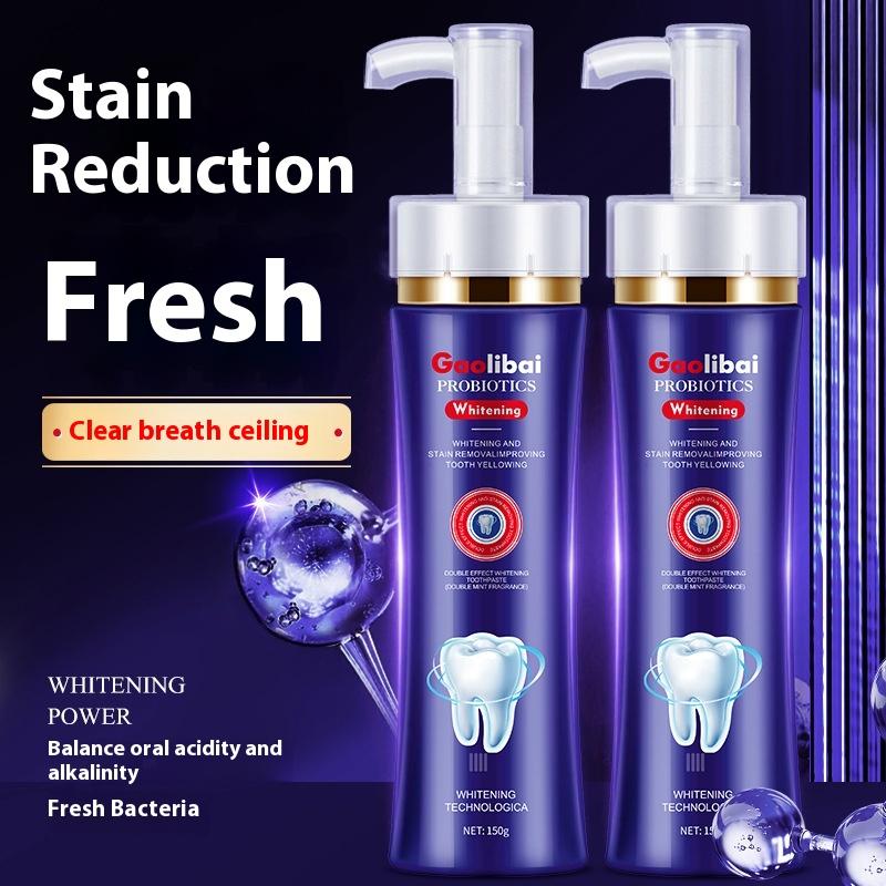 Whitening Toothpaste Press Clean Teeth Improve Yellow Teeth Fresh Breath
