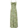 VEROMODA Women's Adjustable Strap Printed Long Slip Dress