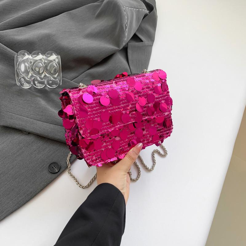 Trendy 2024 Women's Sequin Crossbody Bag Fashionable Shoulder Bag For Daily Use
