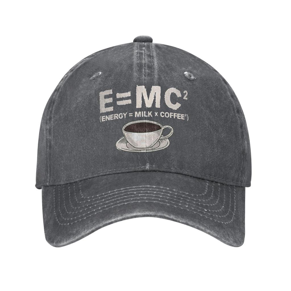 Vintage EMC Math Heart Physics Formula Science Baseball Cap Unisex Distressed Cotton Sun Cap Nerd Outdoor Running Soft Hat Cap