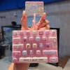 26 Key Cute Keyboard Stress Relief Fidget Toy Mini Soft Click Toy Portable Bag Pendant for Kids Stocking Stuffer