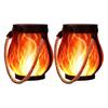 Weihnachtsflammenlaterne Seil LED Lichterkette mit automatischer Ein/Aus-Funktion Wasserdichte Outdoor-Hängelaterne für Camping Gartenparty
