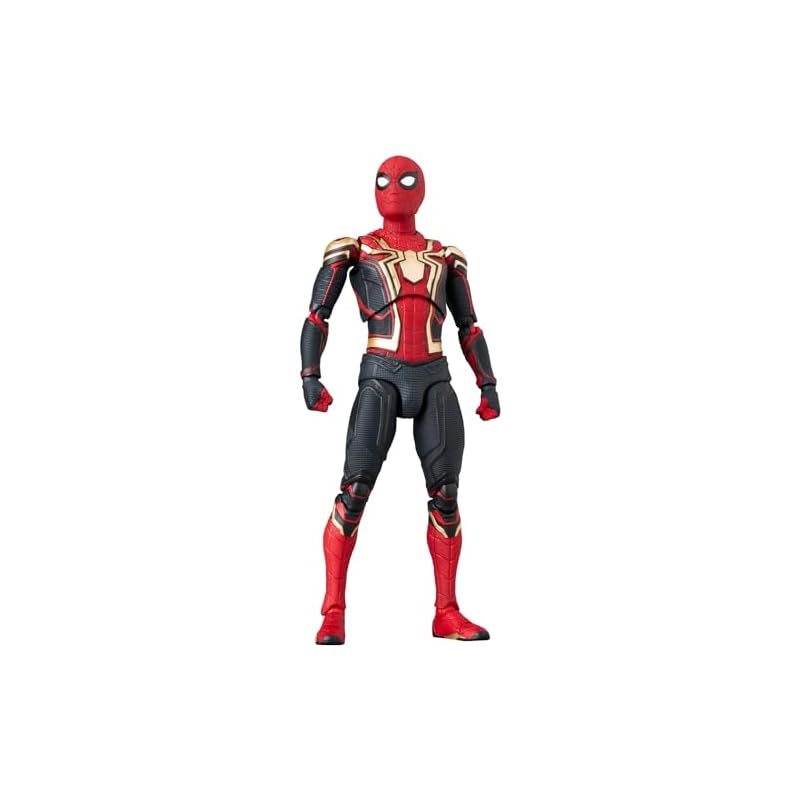 Medicom Toy MAFEX No.245 Spider-Man Integrated Suit - Approximately 150mm tall, non-scale, pre-painted action figure.