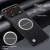 For Nubia Z80 Ultra Case Soft Vegan Leather Magnetic Protective Back Cover Case For Nubia Z70 Z60 Z80 Ultra Z60S Pro Phone Shell