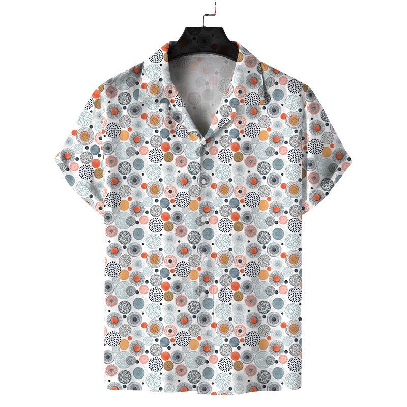 Mens Designer Clothing 3D Print Shirt Oversized Summer 2025 Travel Hawaii Beach Hawaiian Harajuku Pattern Camisa Masculino Lapel