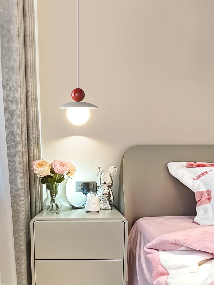 Candelabru cu LED nordic de lux kawaii suspendat noptieră dormitor acasă camera copiilor studiu lampă suspendată decorativă de lux
