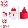 Christmas Decorations 3d Santa Claus Non-woven Tablecloth Set For Hotels And Dining Tables In Stock