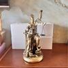 Nordic Retro Creative Home Resin Balance Muse Sitting Ball Decorative Ornament Sculpture Desktop