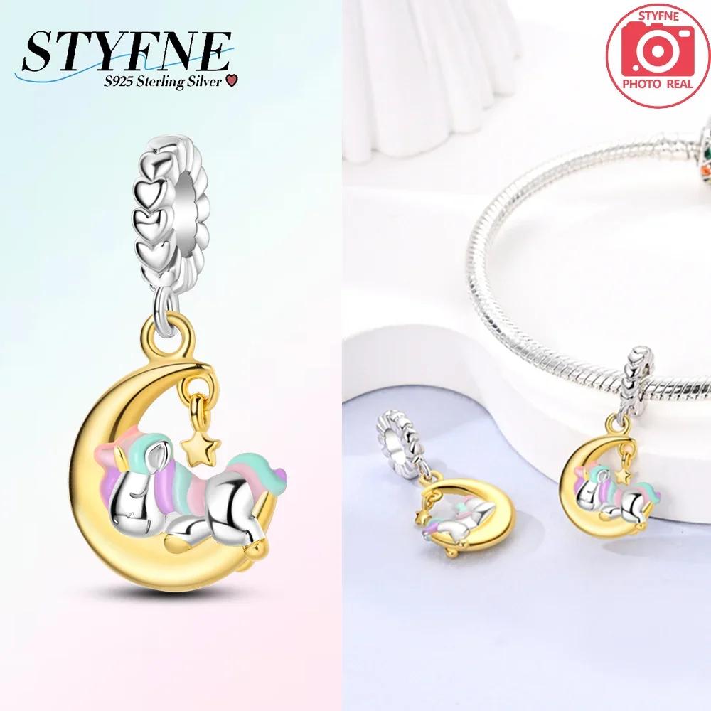 

Authentic copper Luminous Star Shape Bottle Wings Moon Fourleaf Shamrock Heart Bead Charms Compatible With Bracelets Women Diy Fine Gift Accessory Se (as the picture-63216-)-