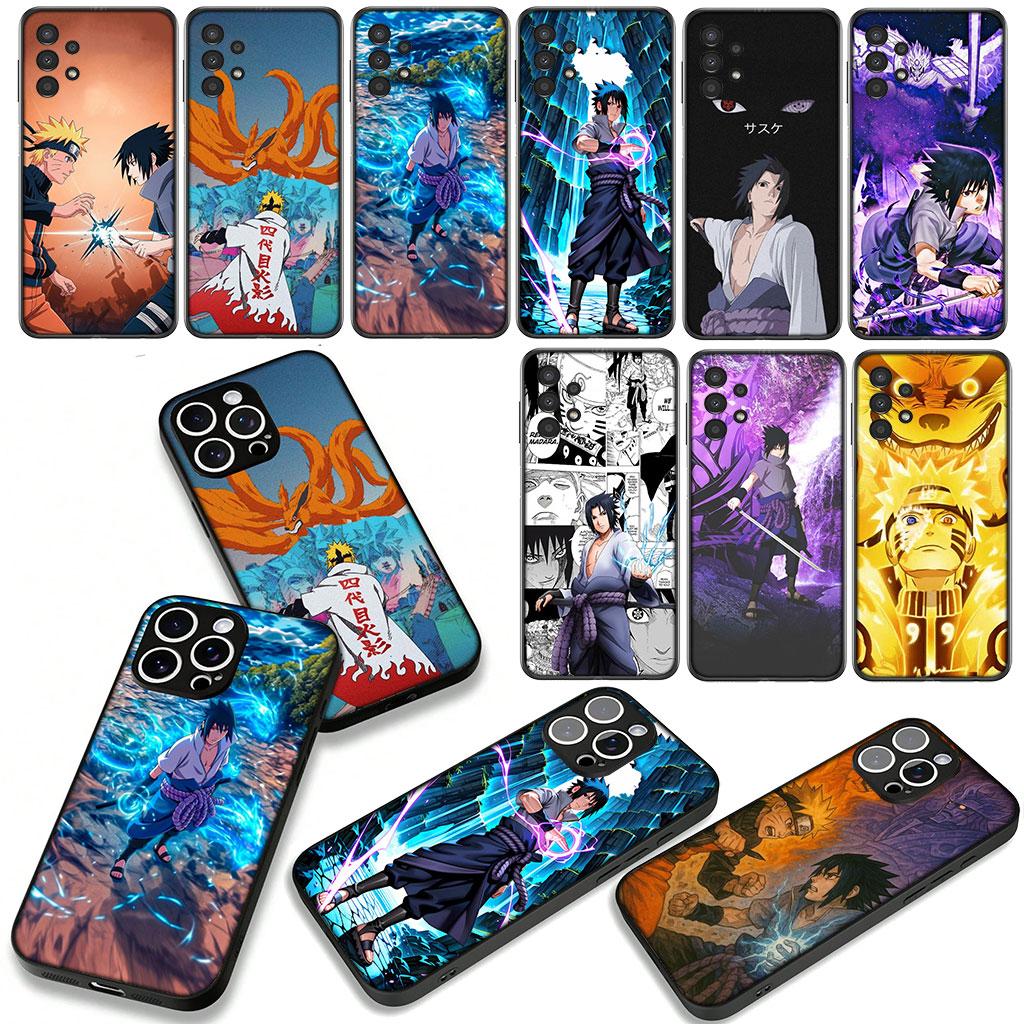 Cover for Apple iPhone 16 15 14 Plus 13 12 Mini 17 Pro Max + ProMax 16E Air 16+ 15+ Phone Case Comics Narutos Sasuke Uchiha