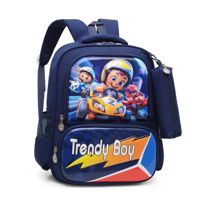 

Школьный Модный Минималистичный Детский Рюкзак Несколько Отделений Прочная Конструкция Dark Blue