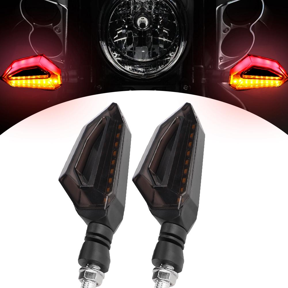 2Pcs Motorcycle Led Turn Signal Lights Turning Indicators Lamp Fit for Honda