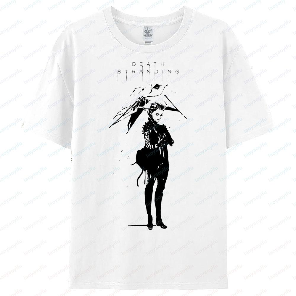 Death Stranding Theme Series Printed Tshirt Original Design Hot Sale Tops Game Lover Men Women Fashion Crewneck Cotton Tee