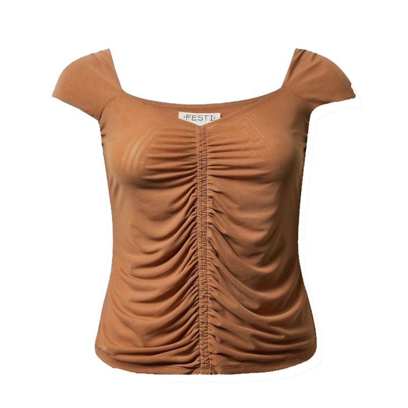 

Мода Большой размер Очень большой размер Летний Топ без рукавов Женский Товар с распродажи Сексуальный Двухслойный Присборенный Приталенный Жилет на бретелях Brown 1