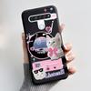 Cute Case For LG Q61 Capa For LG K61 Coque For LG Q70 Fundas Printing Shell Protective Cover Soft Silicone Cartoon Black Casing