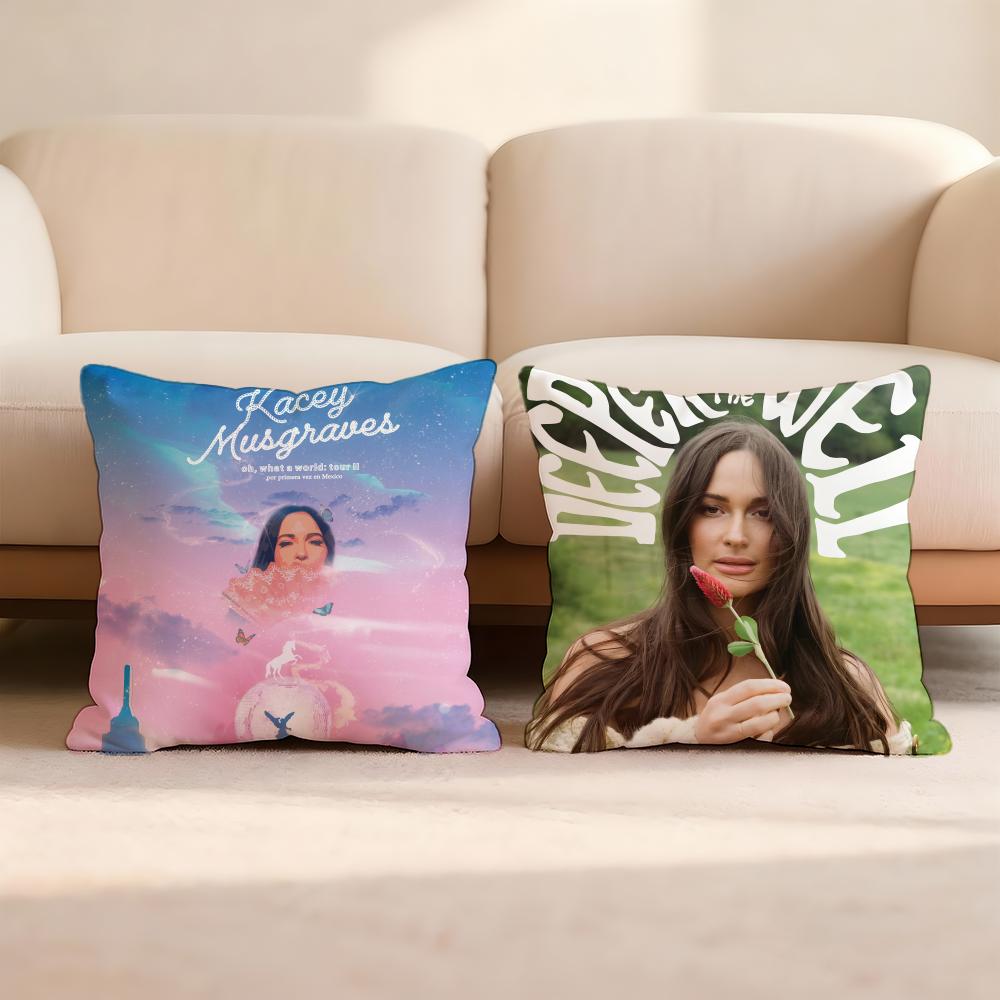 K-Kacey Musgraves Singer Cushion Cover Home & Car Multi-Scene Pillow Cover - Reversible, Soft & Durable for Daily Use