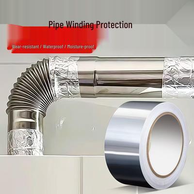 Cinta de Aluminio Impermeable Resistente a Altas Temperaturas para Sellado de Campanas Extractoras de Cocina y Tuberías de Gas