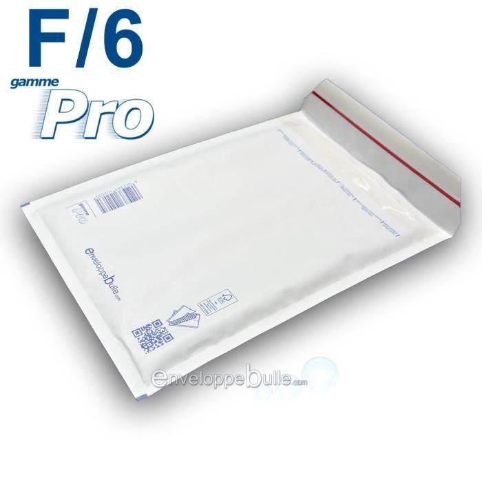 

50 Enveloppes bulles PRO F/6 blanches 210x335mm