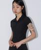 CHICKS Wrinkle Short Sleeve Shirt Black