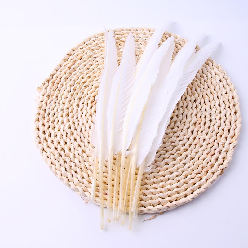 Diy Hunchback Big Feather Wedding Crafts Wing Pen Diy Jewelry Accessories Handmade Decorative Materials