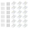 18Pcs Curtain Track Mounting Bracket Replacement Strong Curtain Support Fastening Accessories With Screws Enduring