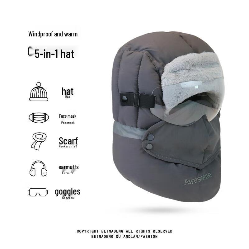 

Зимняя велосипедная шапка-ушанка