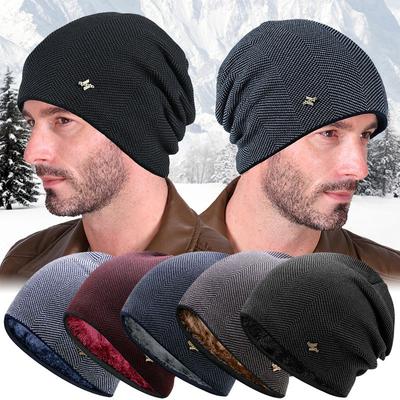 Nowa unisex ciepła zimowa czapka modna męska i damska gruba dzianinowa czapka Outdoor Sports Ski Beanie