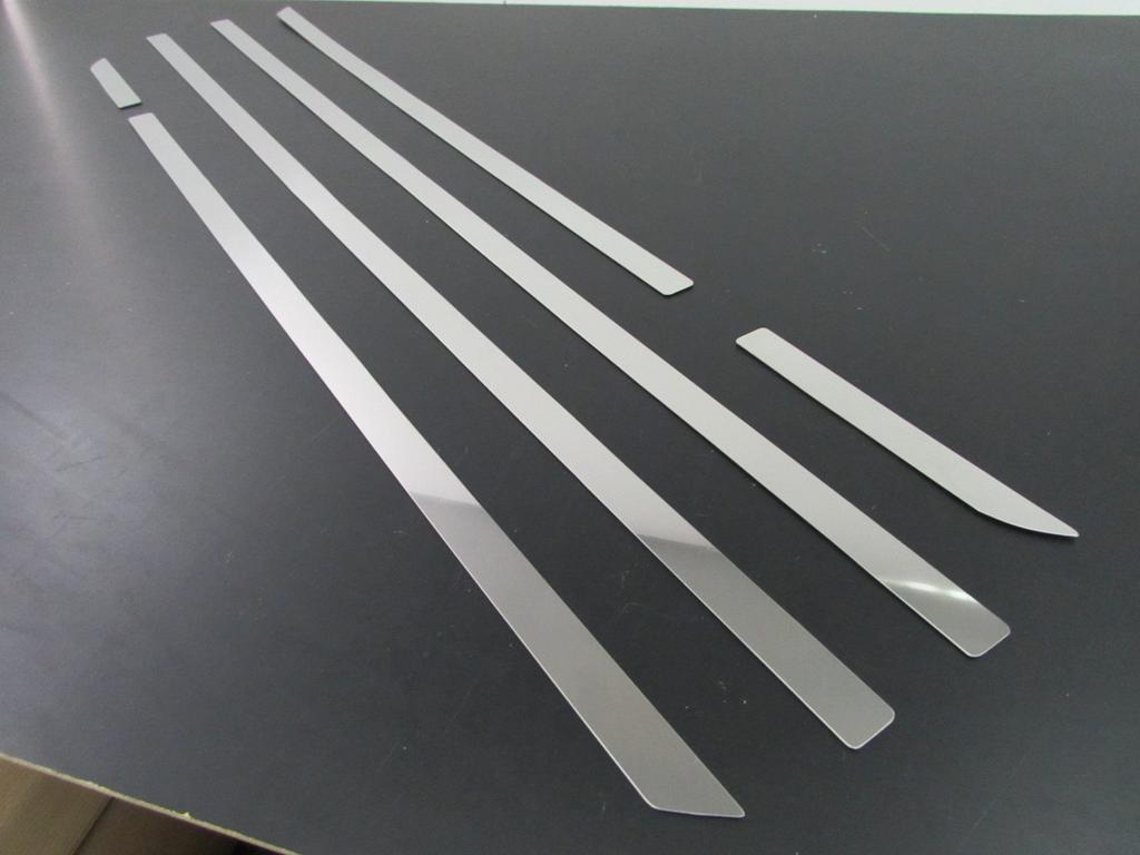 BRIGHTZ Finish Stainless Steel Side Door Moulds for Mark II Blit 3846 Ultra-Mirror (6-Piece Set) (110 Series) [SID-MOL-063]