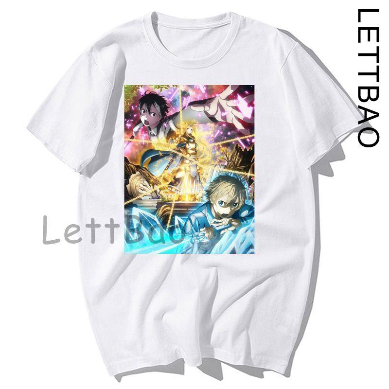 Arrival Sword Art Online T Shirt For Men Japanese Anime T Shirt S 3Xl