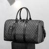 Travel Bags For Men And Women Large Capacity Tide Short Business Trip Travel Korean Version Plaid Handbag Shoulder Bag Tide
