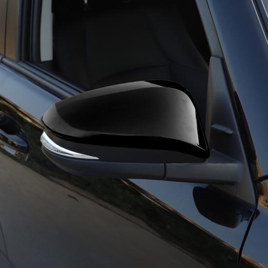 Black Side Rear Rearview Mirror Cover Trim Decor For 4Runner 2017+ Accessories