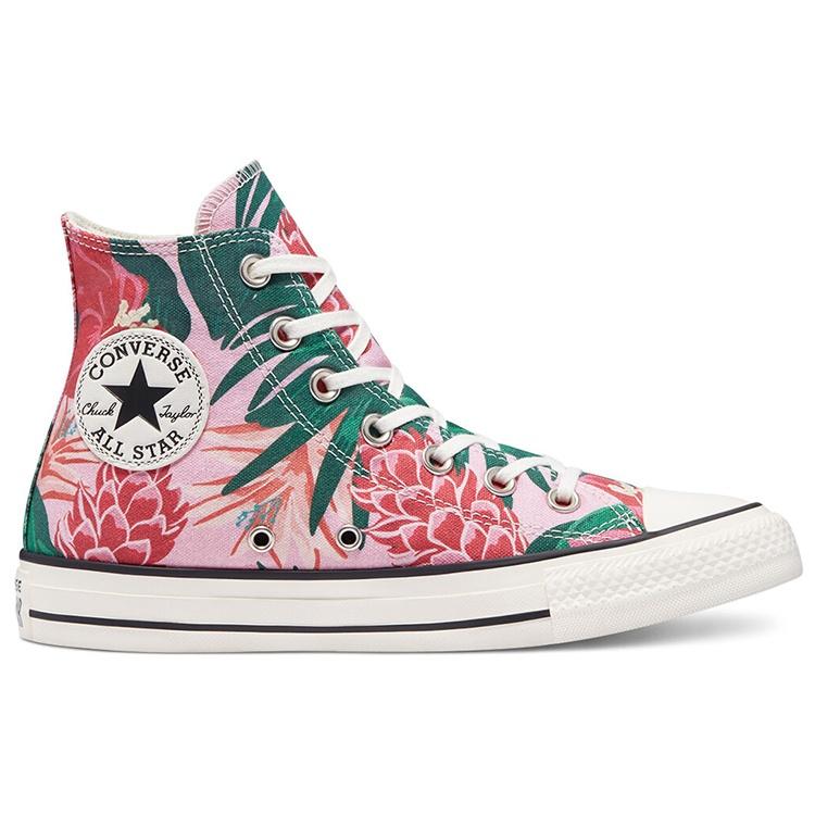 Converse Chuck Taylor All Star High 'Jungle Scene - Pink Floral Print' Men's 171077C