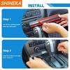 SHINEKA Stowing Tidying For Ford Mustang 2010 2011 2012 2013 2014 ABS Car Gear Shift Storage Box Organizer Interior Accessories