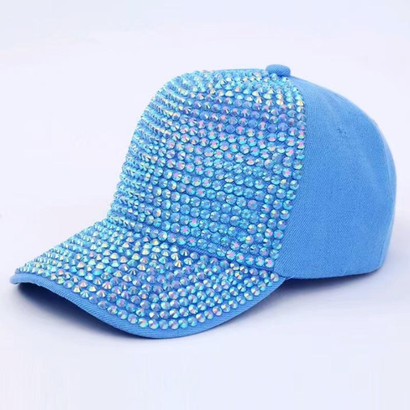 

Ретро жіноча бейсболка зі стразами: Стильний дорожній сонцезахисний капелюх Adjustable