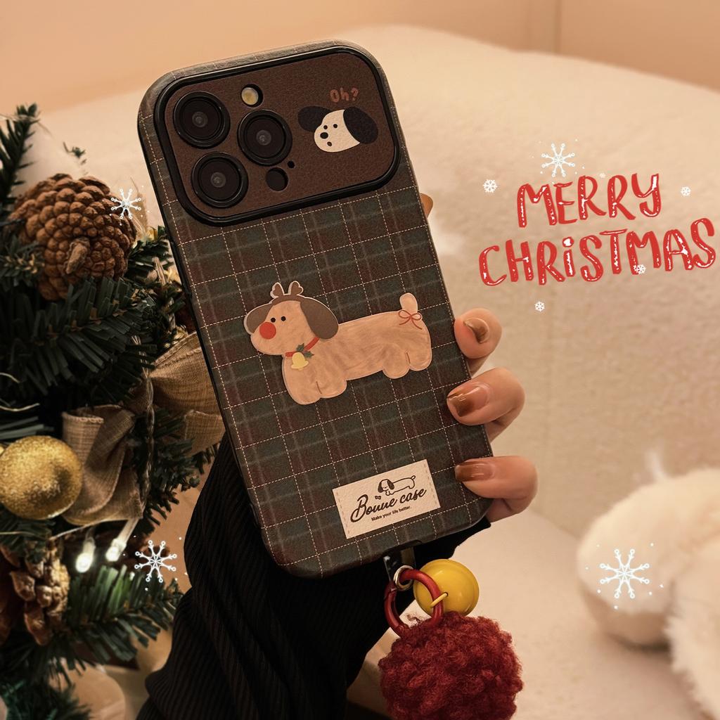 Christmas Puppy Case for iPhone 16 15 14 13/12promax