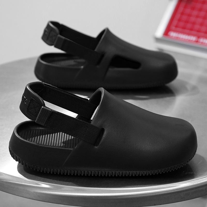 

Крутые тапочки 2024 года, новые летние повседневные сандалии с ветровкой и липучками, мужская верхняя одежда, пляжная обувь, импортная торговля 45