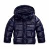Womens Hooded Cotton Puffer Jacket Loose Fit Casual Winter Coat In Navy Black