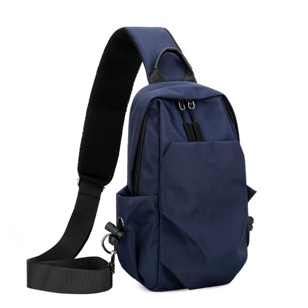 Retro Oxford Shoulder Bag Zipper Pocket Nylon Shoulder Bag Protable Chest Bag Men  Outdoor