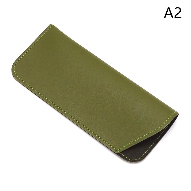 Simple Soft Leather Sunglasses Bag For Women Men Waterproof Reading Glasses Case Dust Storage Bag Eyewear Pocket Accessory