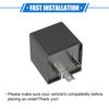VekAuto Relais Elektronisches LED Blinker Relais Fix CF13 JL-02 3 Pin LED Blinker