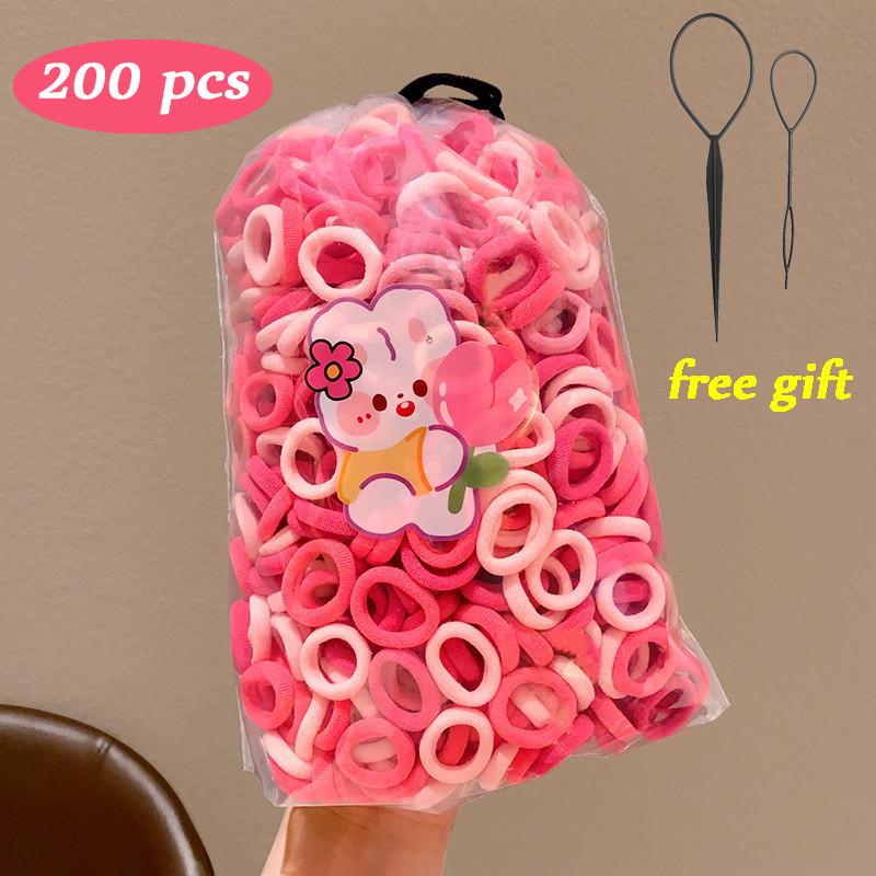 IF ME 780pcs/set Cute Hair Tie Hair Clip Set for Kids Colorful Star Flower Hairpin Rubber Children Hair Accessories