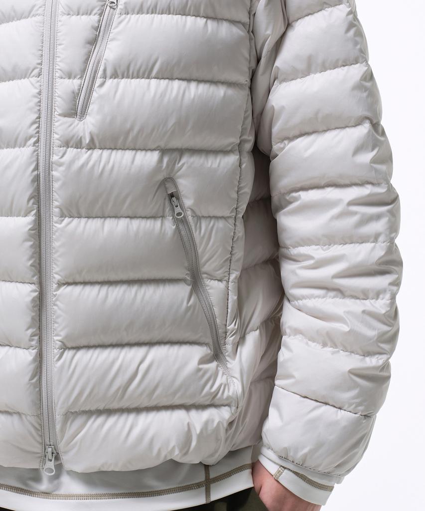 Musinsa Standard [City Leisure] Hooded Light Down Jacket [Stone White]