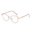 Women's Cat Eye Color-Changing Blue Light Glasses for Migraine Relief - Trendy Clear Lenses