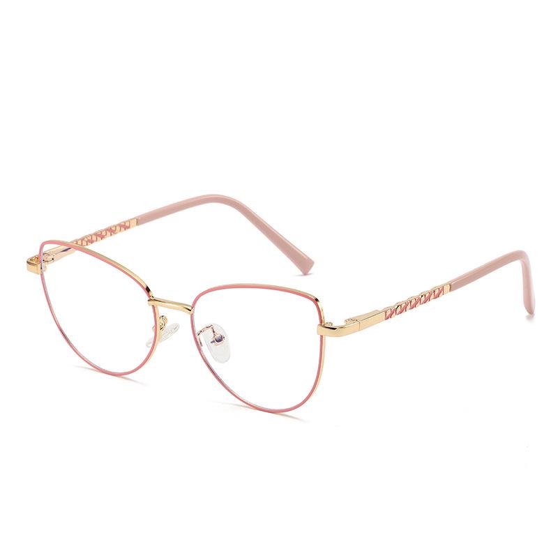 Women's Cat Eye Color-Changing Blue Light Glasses for Migraine Relief - Trendy Clear Lenses