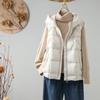 Autumn and Winter New White Duck Down Down Vest Women's Light Down Jacket Vest Vest Vest Outer Wear Vest Jacket Tide